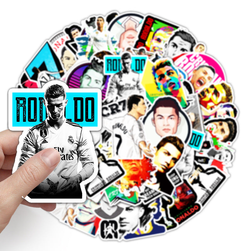 50Pcs Football Theme Waterproof Vinyl Stickers STY14