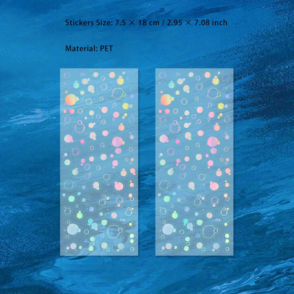 2 Sheets Glitter Cute Stickers XHXL