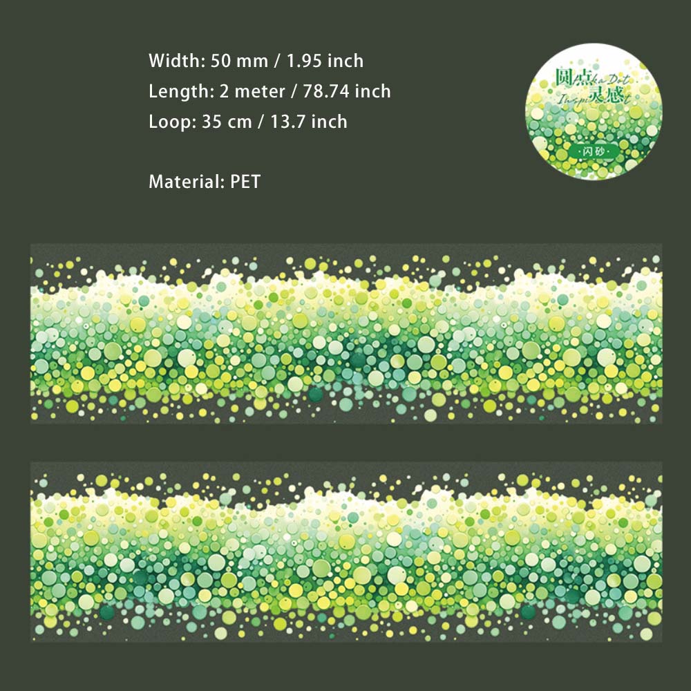 1 Roll Dot Art PET Tape YDLG