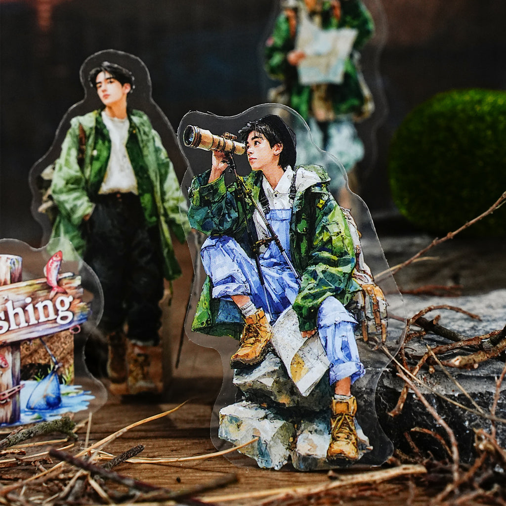 15 Pcs Outdoor Sports PET Stickers QYZT