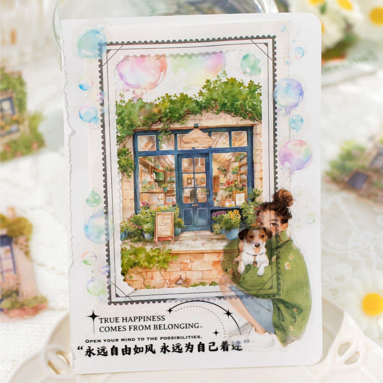 30 Pcs Cozy House PET Stickers YHRJ