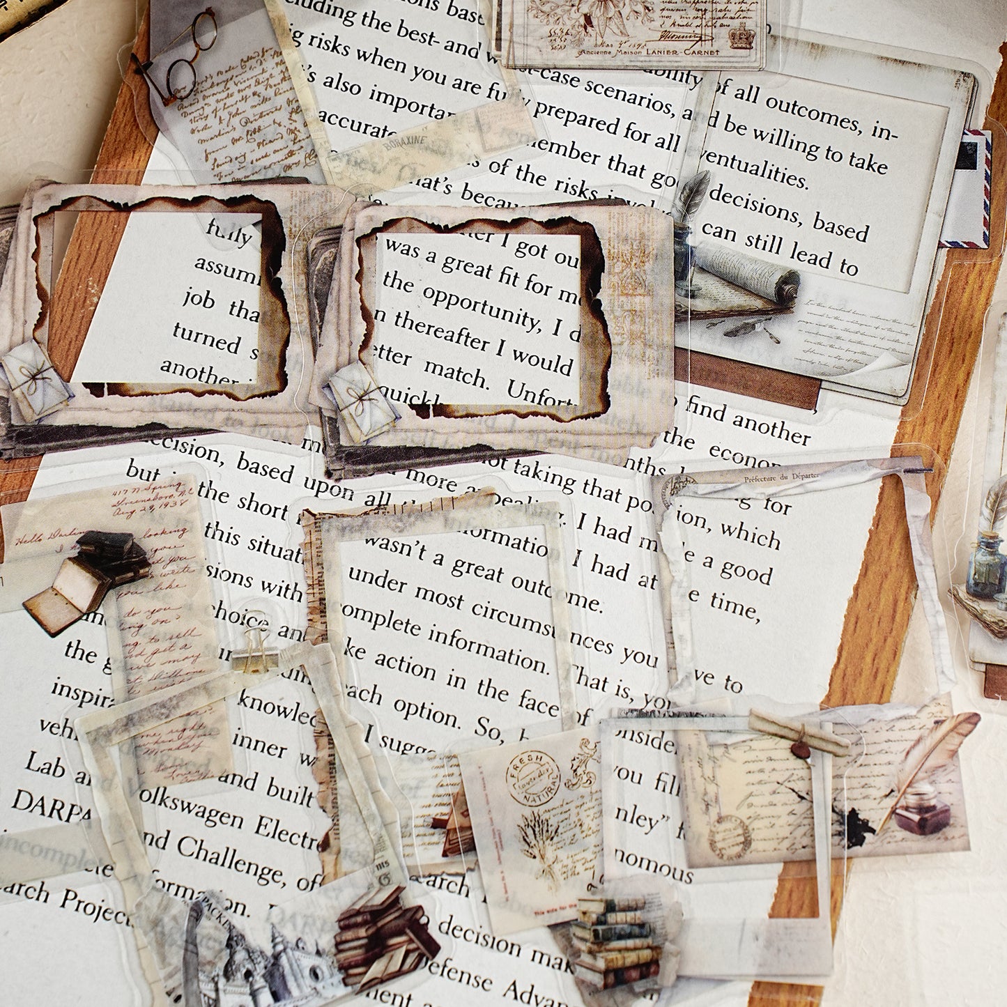 20 Pcs Vintage Frame PET Stickers FSYJ