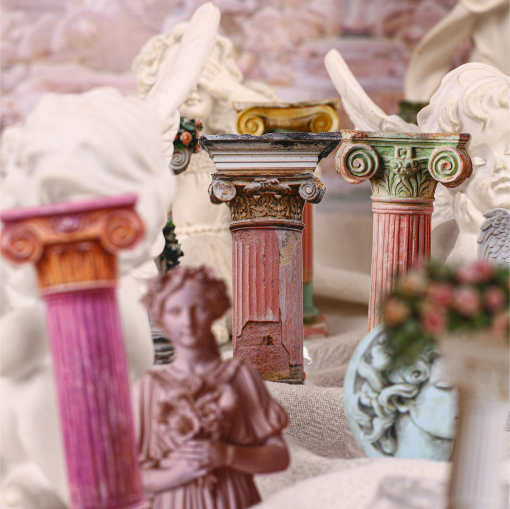 10 Pcs Vintage Roman Themed Cardstock Stickers LMZX