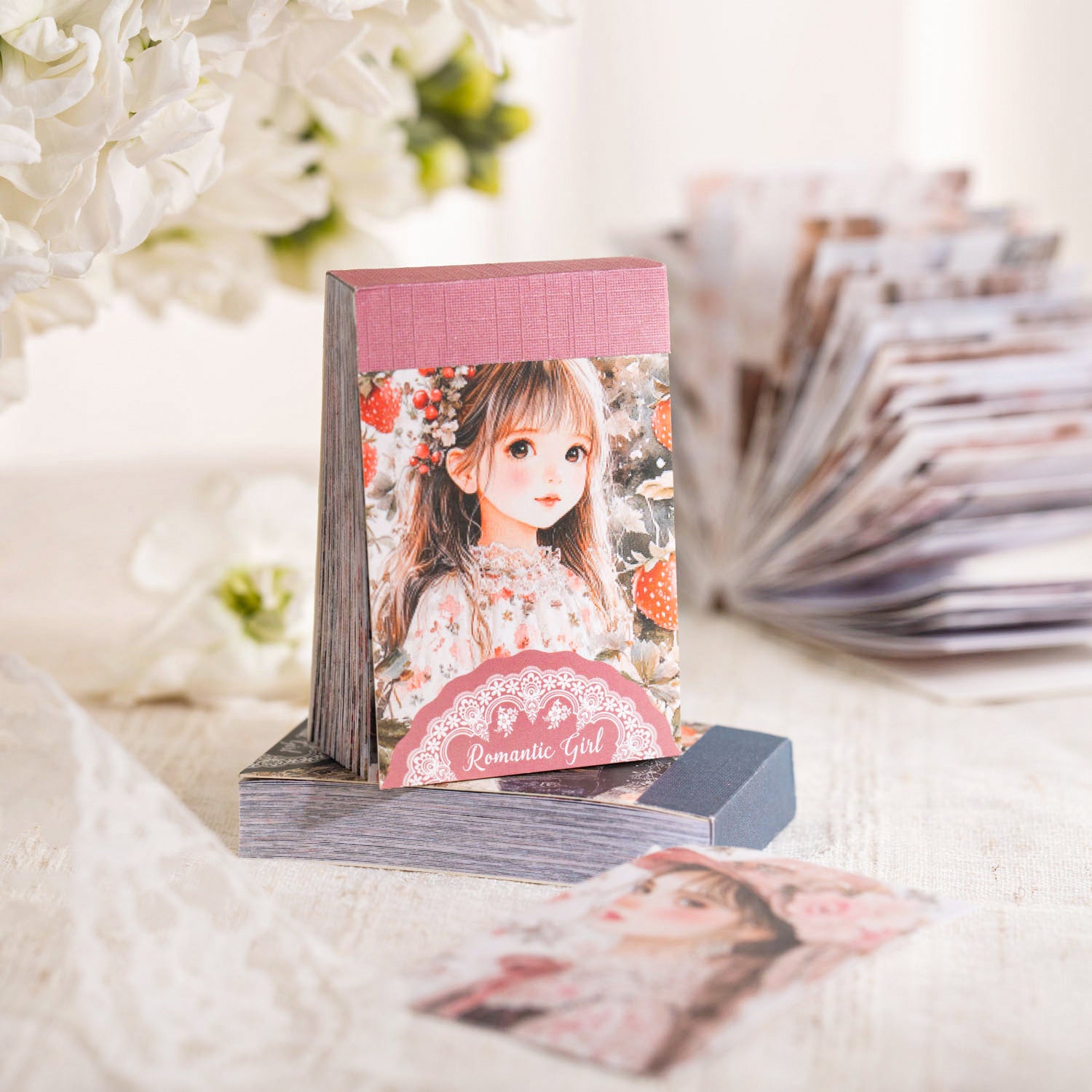 50 Sheets Classic Girl Washi Stickers Book LMSNZ
