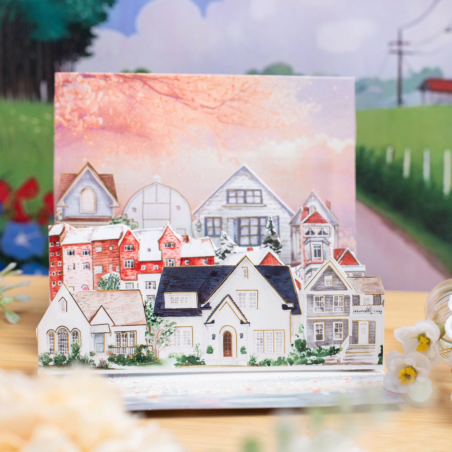 1 Roll House Town PET Tape XJXJ