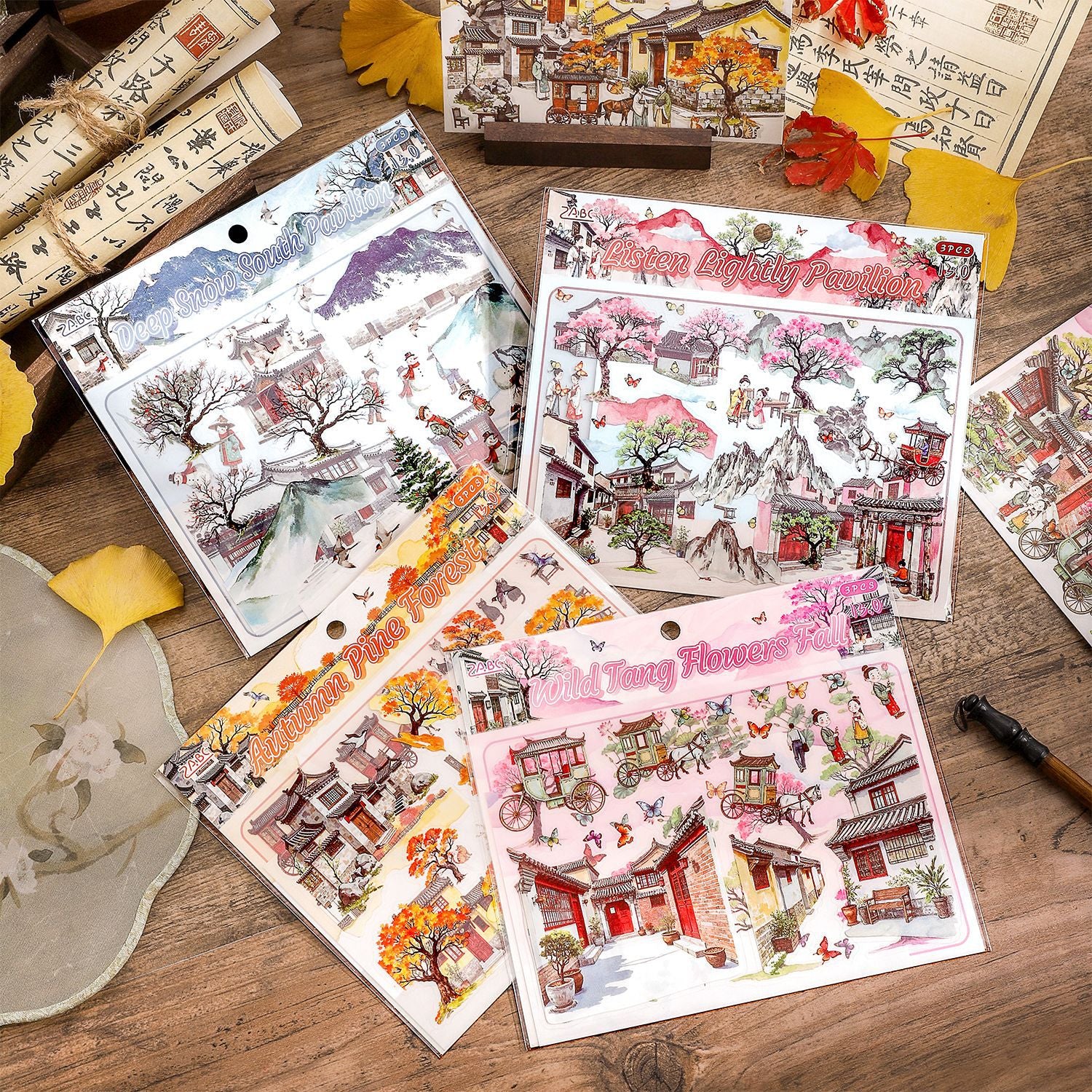 Classical Architecture Scene DIY Stickers Kit WYYT