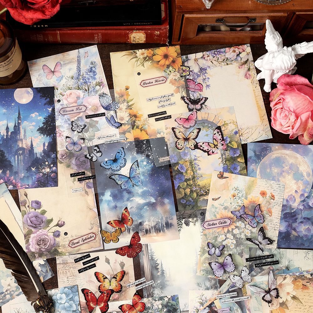 20 Pcs Fantasy Scrapbook Paper GLMJ