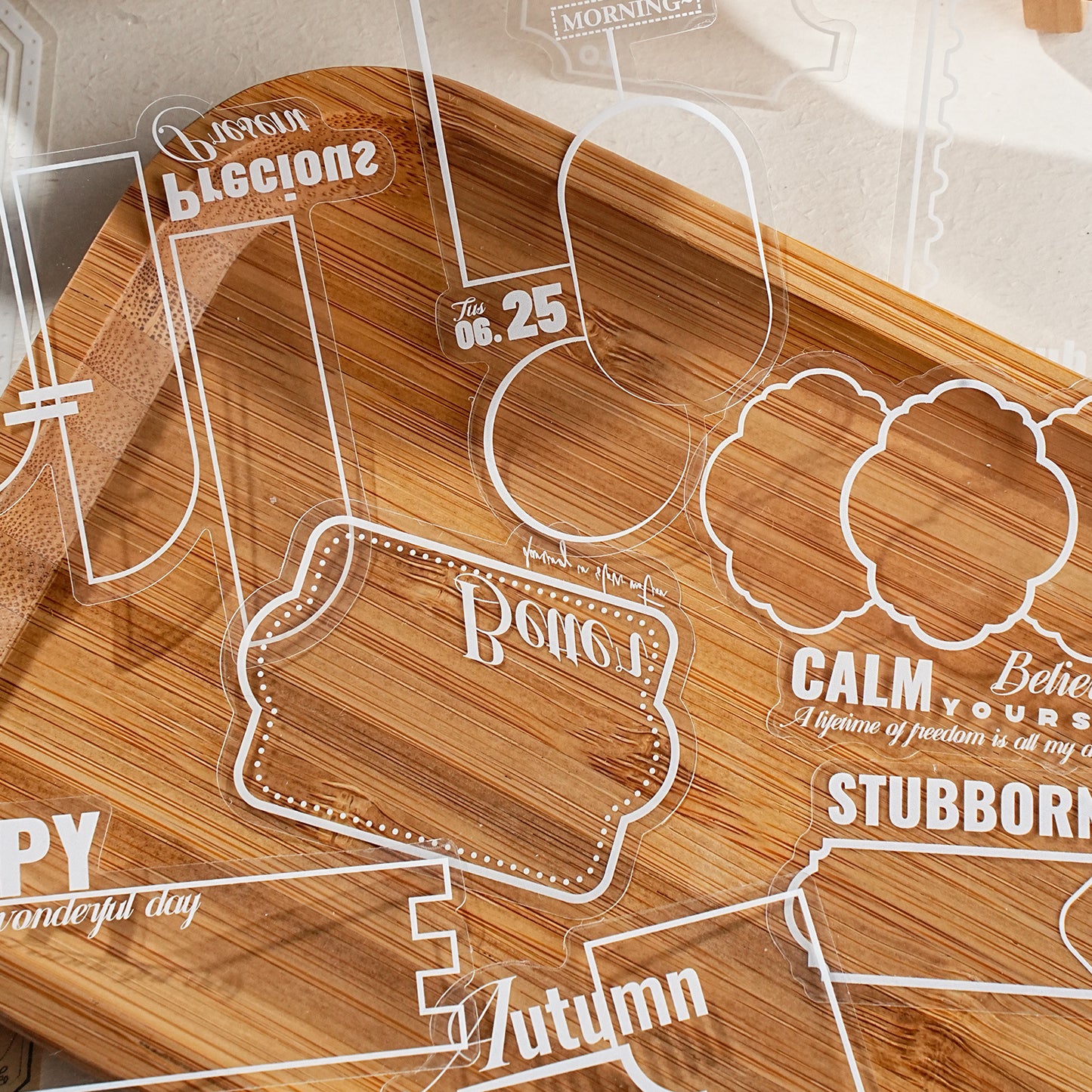 15 Pcs Geometric Patterned PET Stickers JHHX