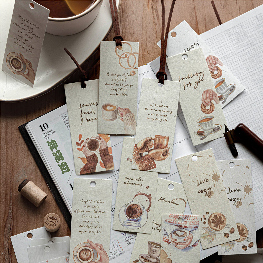 20 Pcs Coffee Dessert Themed Notepad CXPK