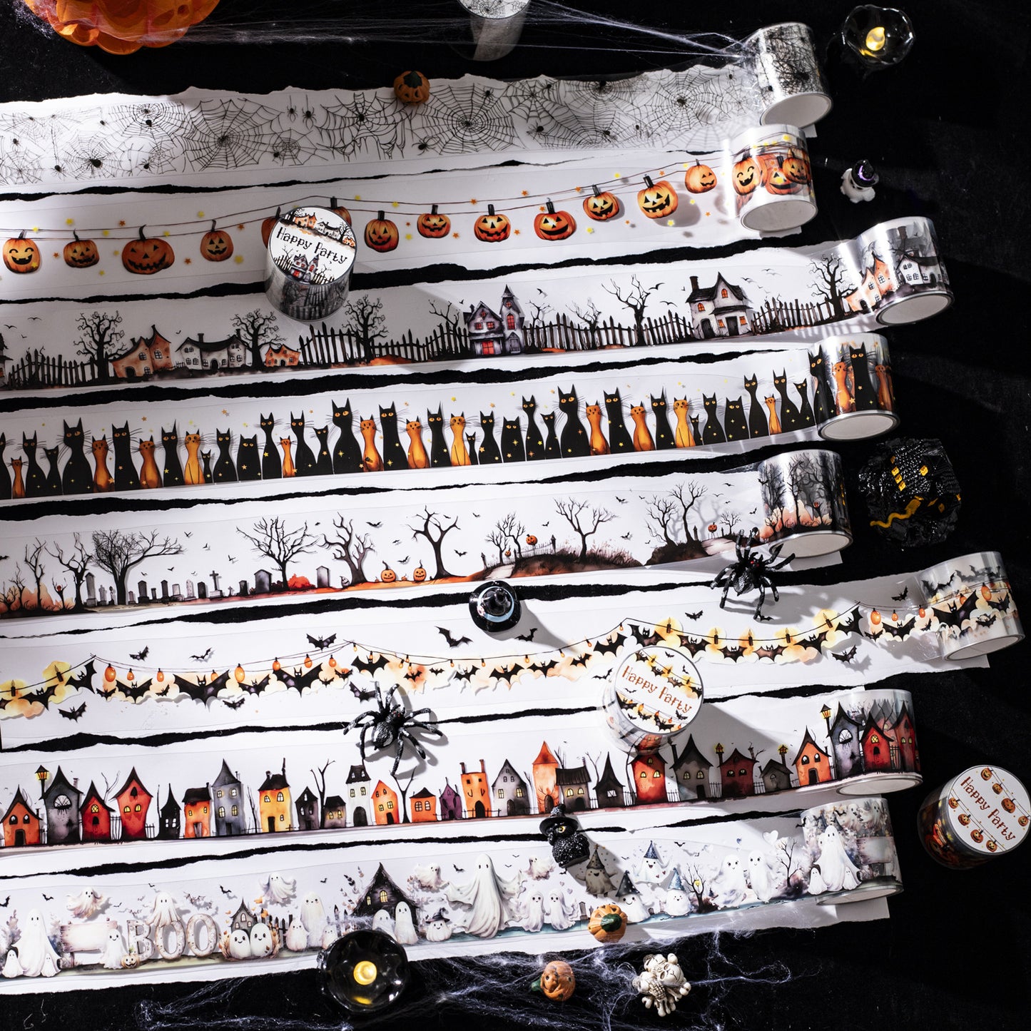 1 Roll Gothic Halloween Night PET Tape PDWH