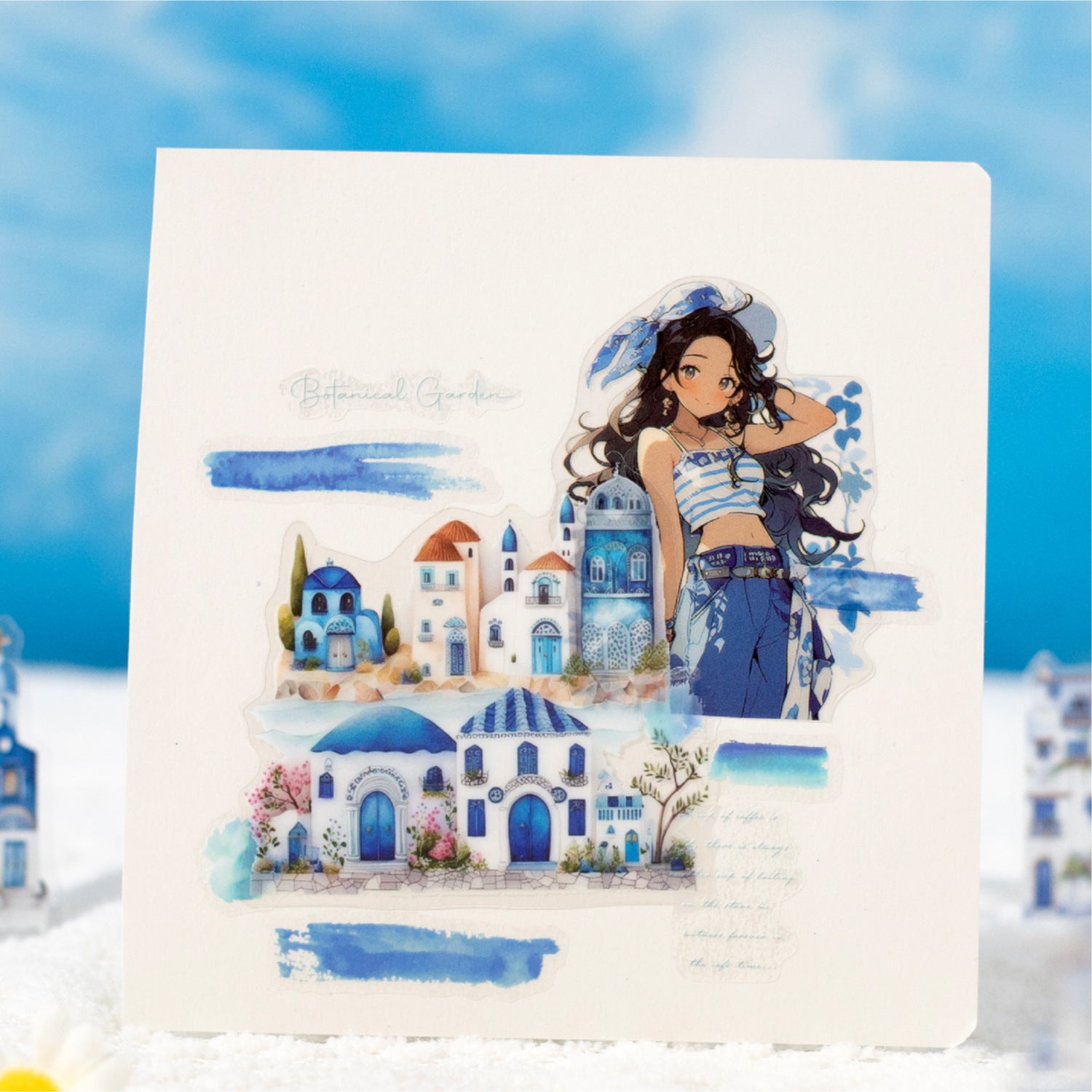 30 Pcs City House PET Stickers CSMB