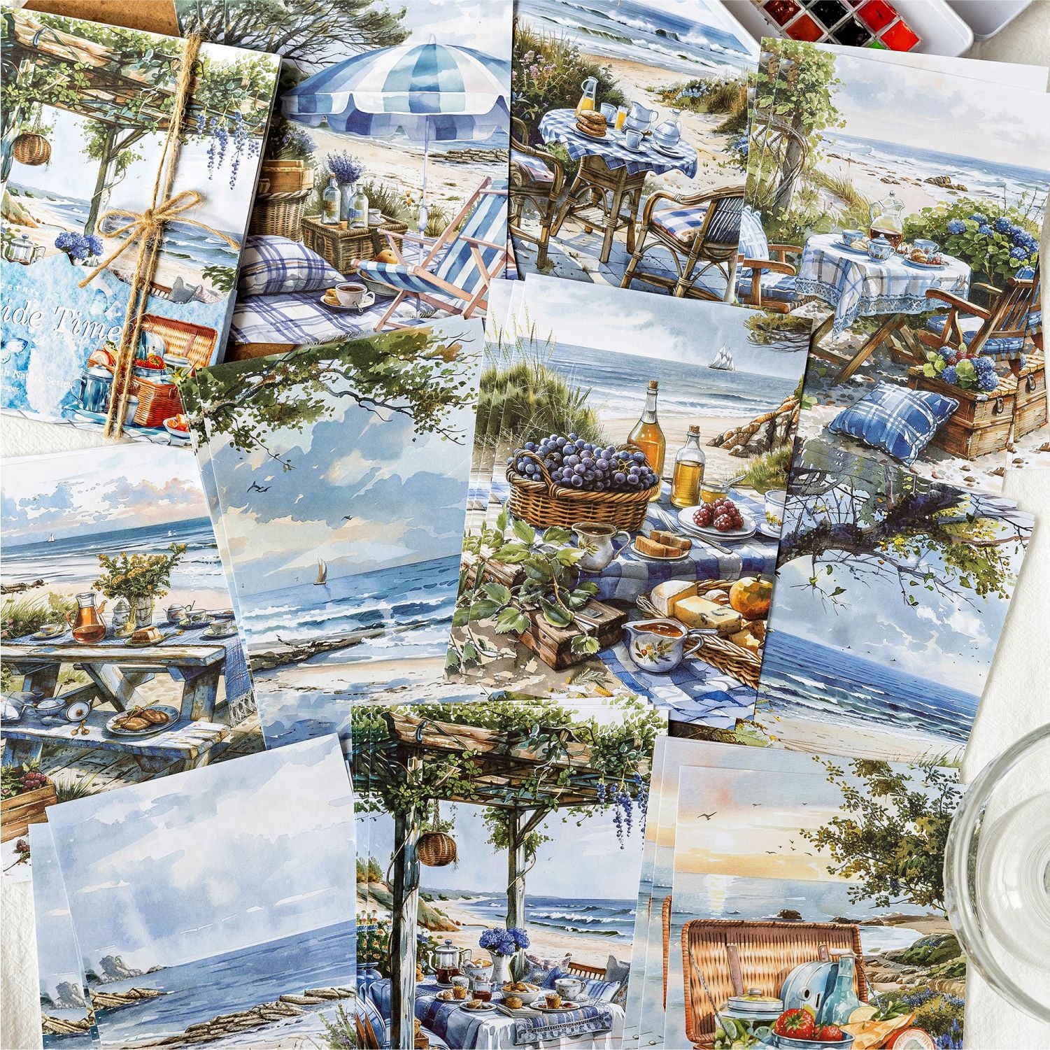 30 Sheests Camping Picnic Scrapbook Paper FYZR