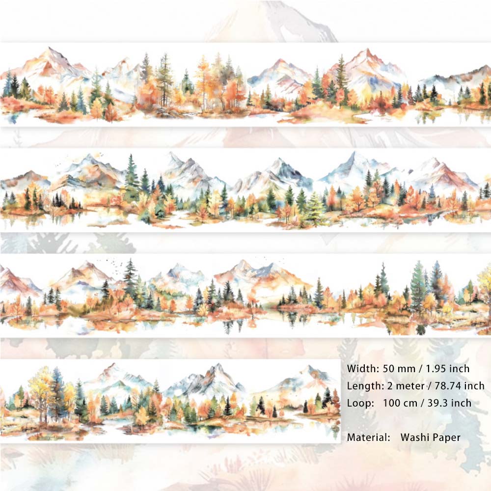 1 Roll Wild Landscape Washi Tape SYMC