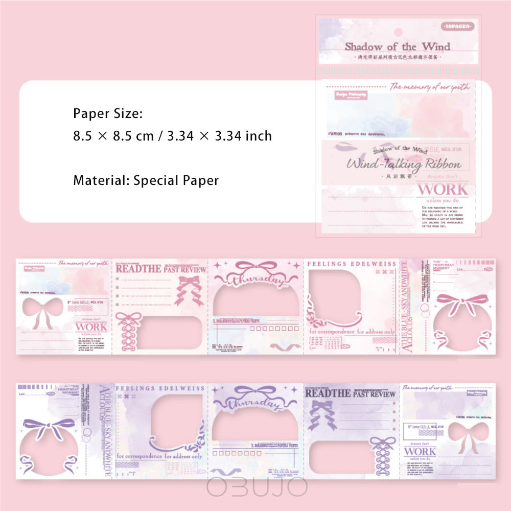 10 Sheets Cutout Notepad Paper QGLY