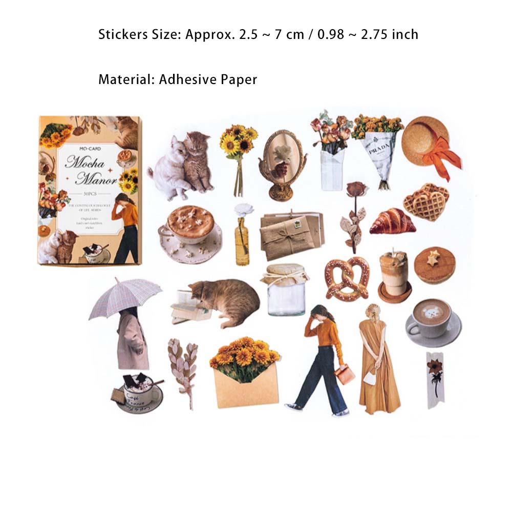 50 Pcs Girl Lifestyle Stickers SHXY