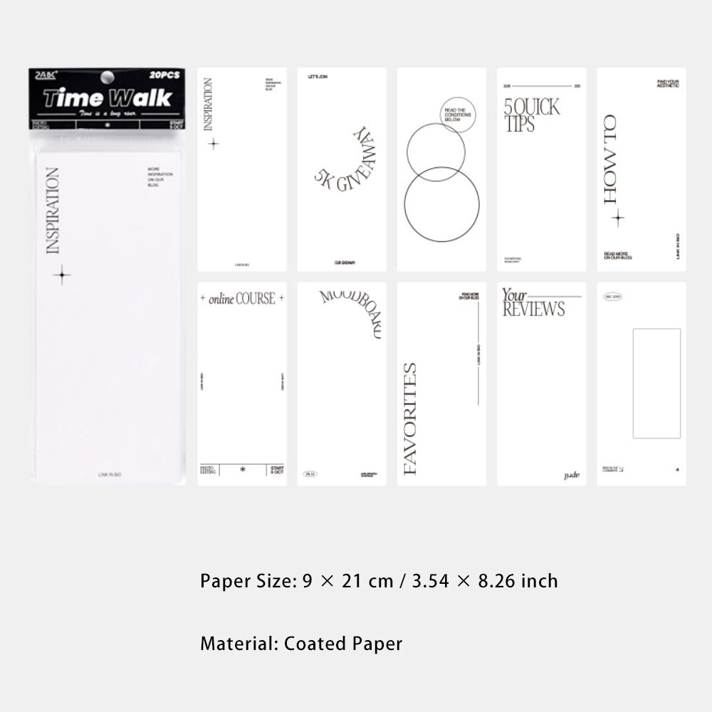 20 Sheets Notepad Paper XJQH