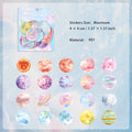 40 Pcs Colorful Planets PET Stickers XCMY