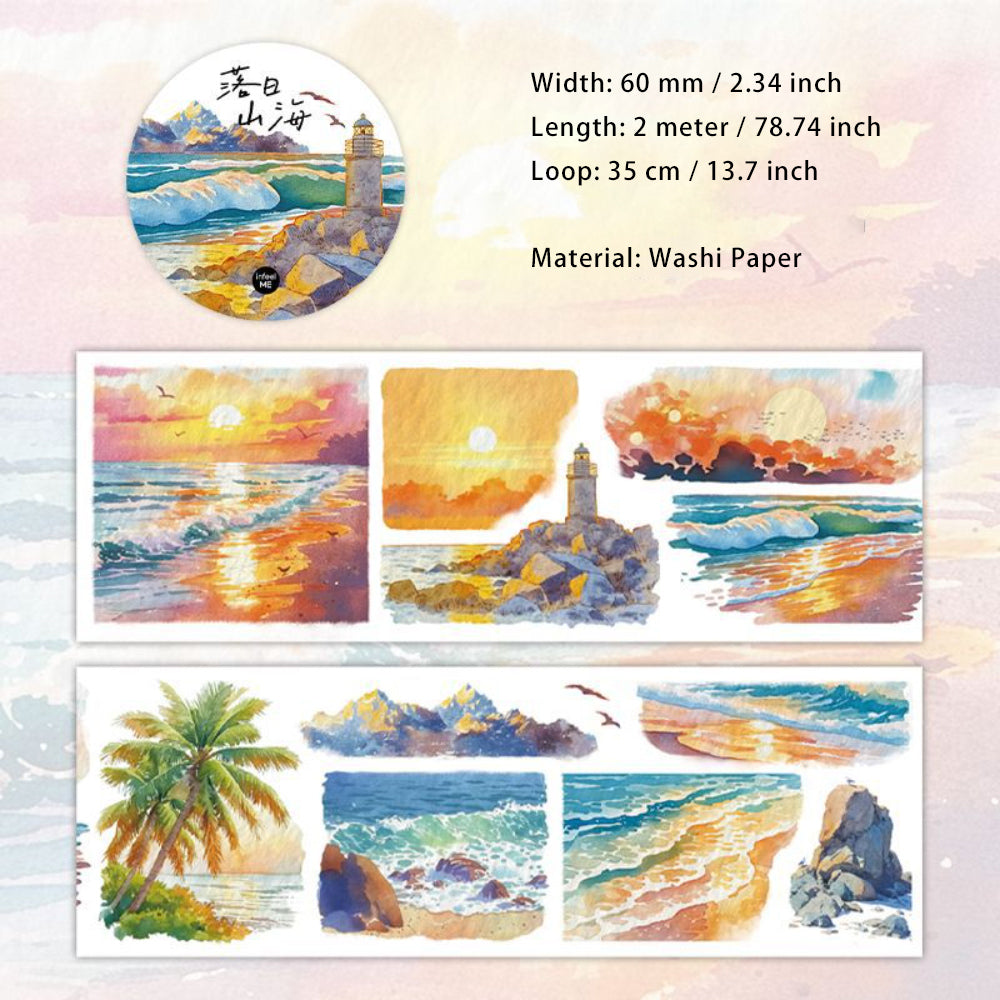 1 Roll Sea Beach Washi Tape YDYPH