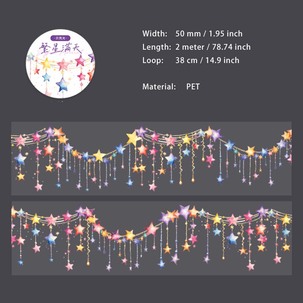 1 Roll Decoration Theme PET Tape XYSK