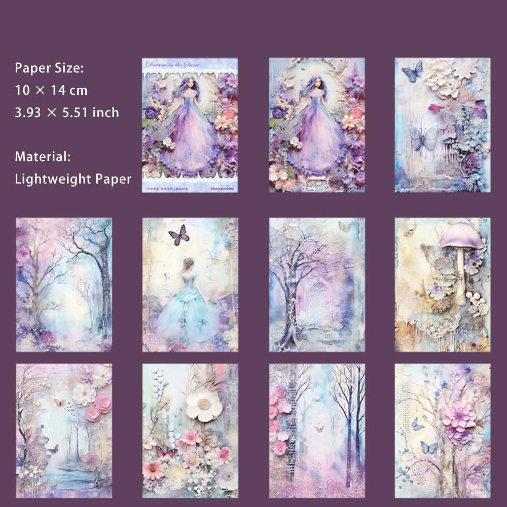 30 Sheets Winter Theme Scrapbook Paper XZMJ