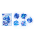 10 Pcs Holographic Silver Alcohol Ink PET Stickers - Galaxy