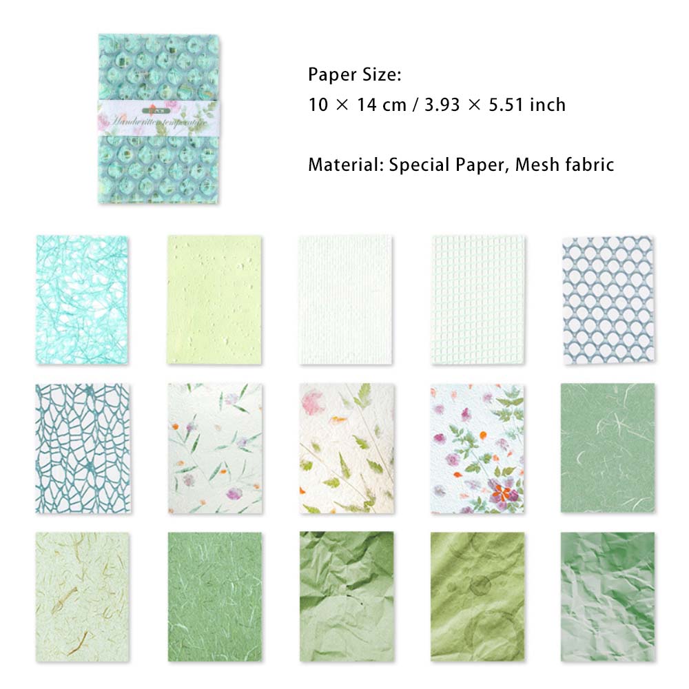 15 Sheets Scrapbook Paper and Textured Paper SXWD