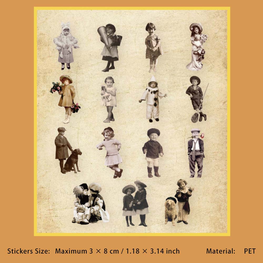 30 Pcs Vintage Lady Stickers MDSG