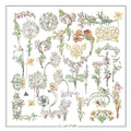 Vintage midsummer floral journaling stickers 5