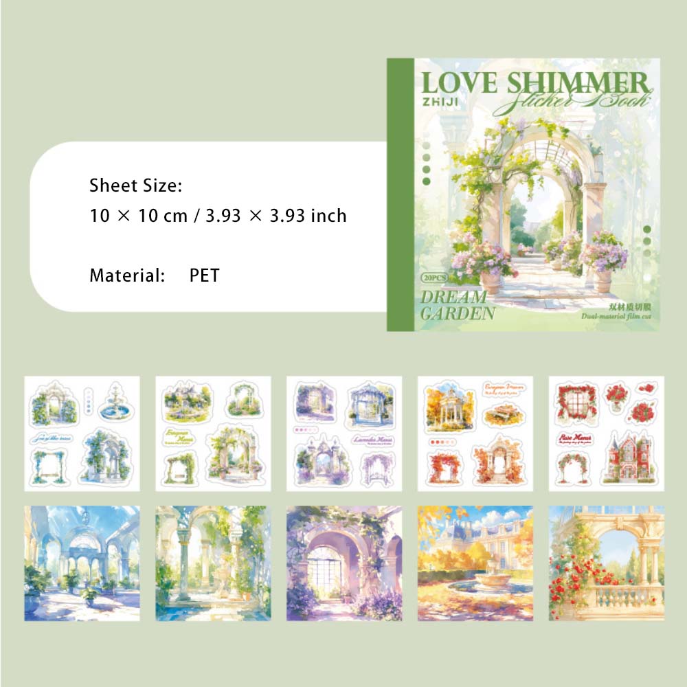 20 Sheets Seasonal Stickers Book LLWG