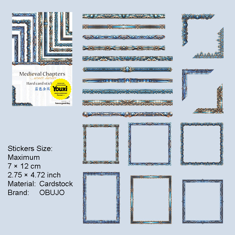 20 Pcs Vintage Border Frame Cardstock Stickers ZSJPZ