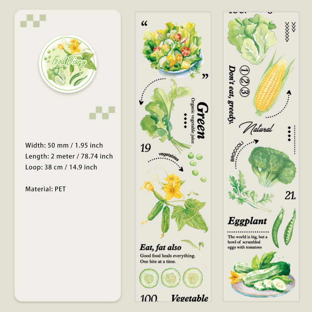1 Roll Food Fruit PET Tape MSRJ