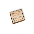 8 Pcs Fluent Script Weekly Wooden Stamp Set