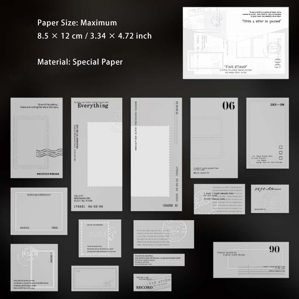 30 Pcs Translucent Notepad Paper ZJYFX