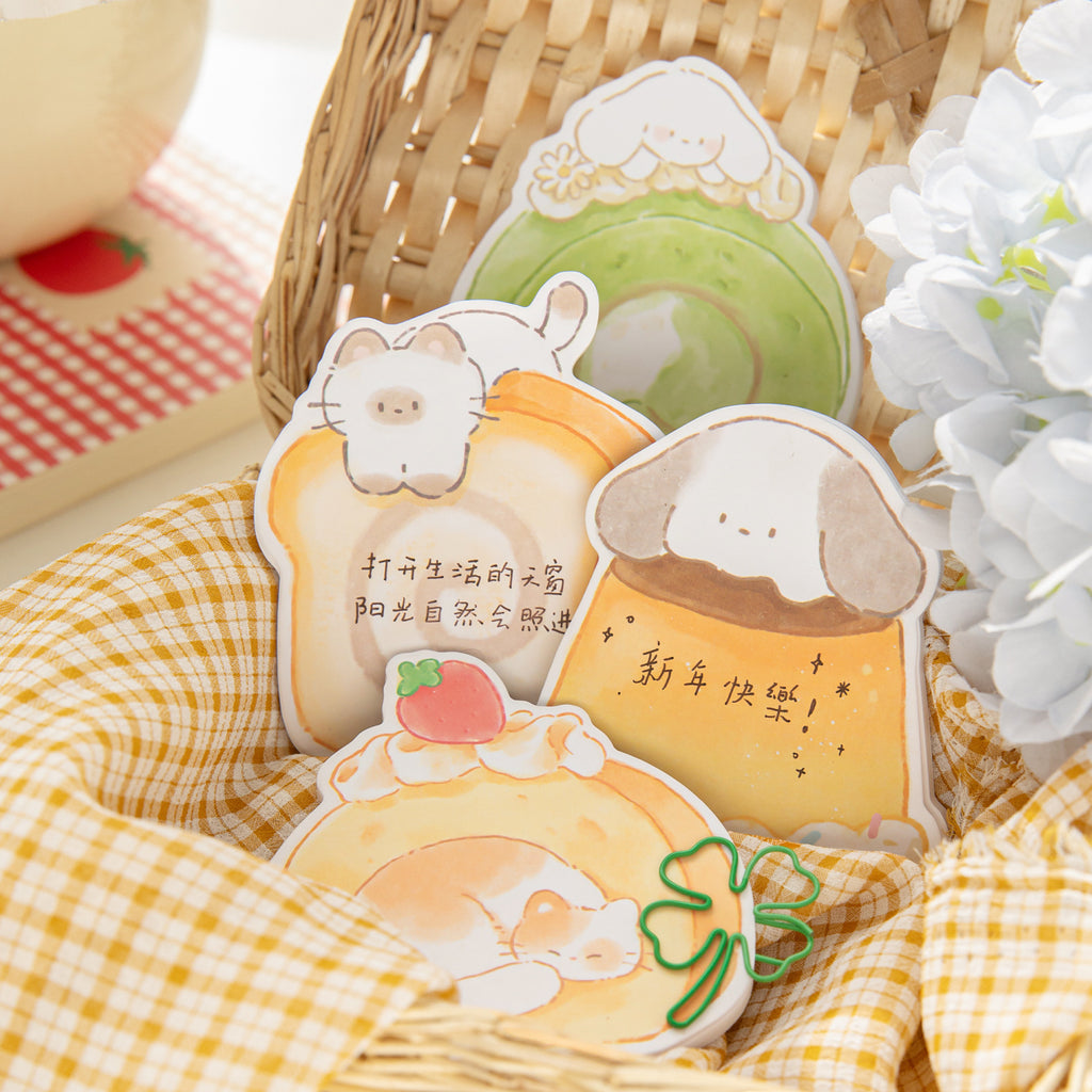 30 Sheets Bread Dessert Sticky Note MCTPW