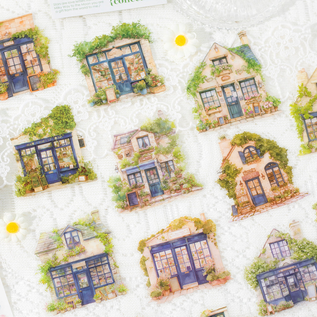 30 Pcs Cozy House PET Stickers YHRJ