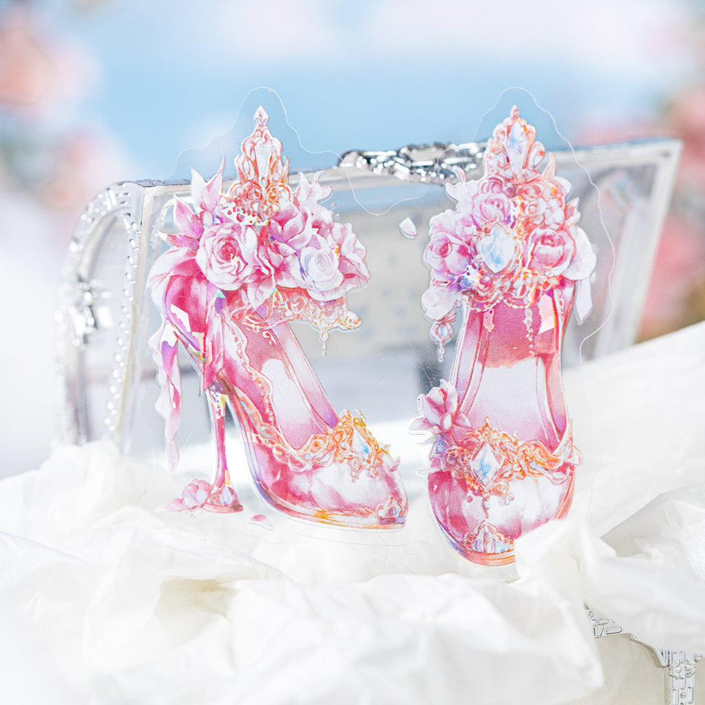 10 Pcs Dreamy Crystal High Heels MHSJX