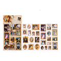 2 Sheets Vintage Oil Painting Museum Frame Card Stickers - Women