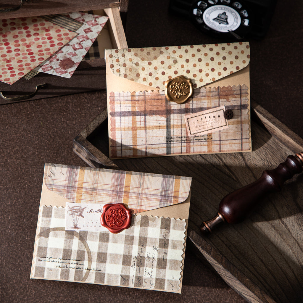 30 Pcs Vintage Fabric Themed Journal Paper SGZW