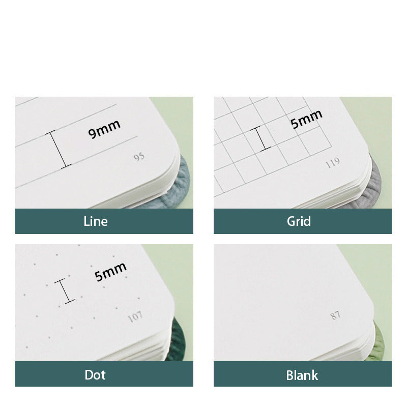 A5 Hardcover Solid Color Notebook, 94 Sheets