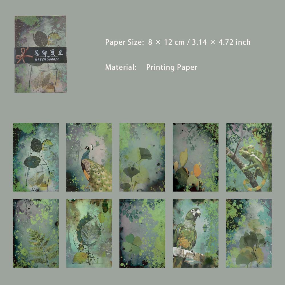 30 Sheets Seasonal Forest Scrapbook Paper PMSJ