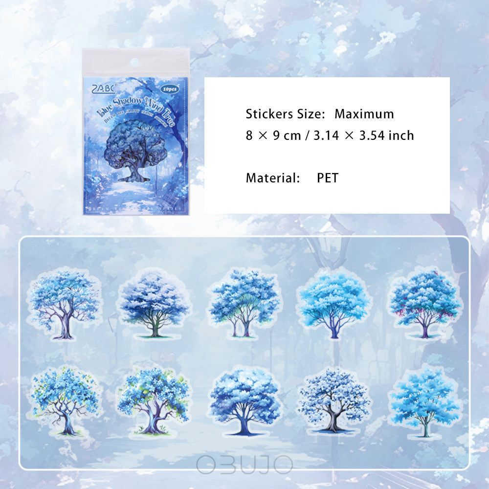 10 Pcs Seasonal Tree Stickers QMSY