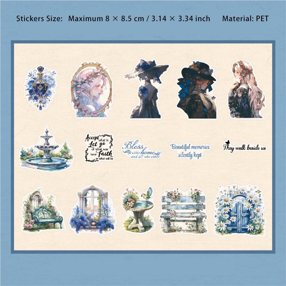 15 Pcs Fairy Girl PET Stickers SGXL