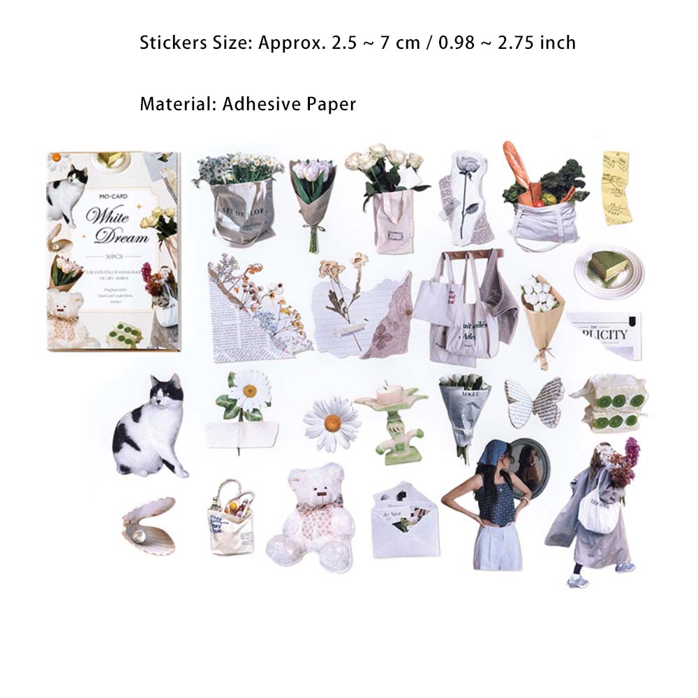 50 Pcs Girl Lifestyle Stickers SHXY