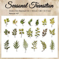40 Pcs Seasonal Botanical PET Stickers SJGD