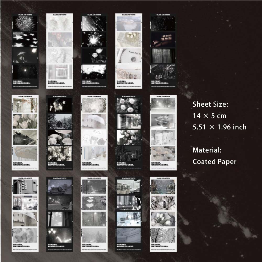 15 Sheets Photo Art Stickers Book ZCSJ