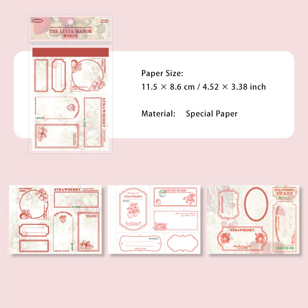 30 Sheets Pre-cut Notepad Paper ASBZY