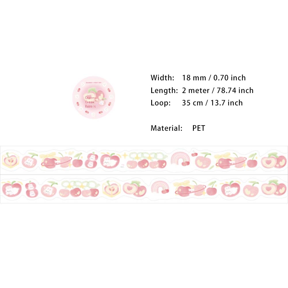 1 Roll Cute Fruit PET Tape SGTX