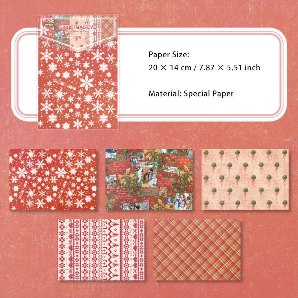 20 Sheets Christmas Scrapbook Paper SDYQ