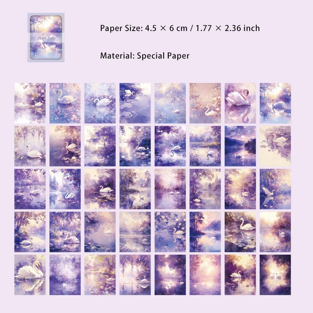 80 Sheets Vintage Painting Pocket Scrapbook Paper GDHJ