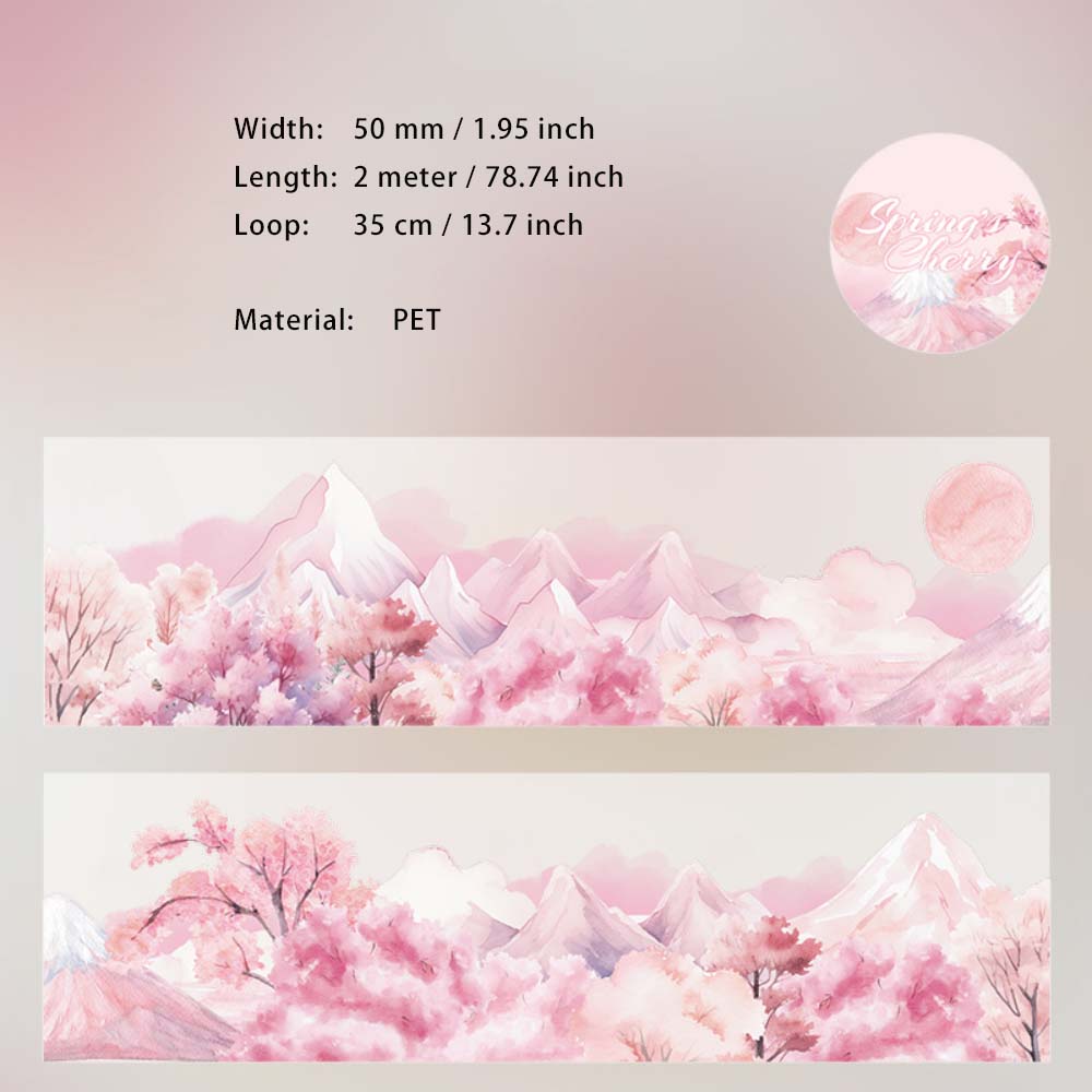 1 Roll Cherry Blossom PET Tape YHSJ